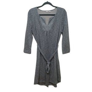 Ellie Kai Striped Tie Waist Knit Dress - Size 8